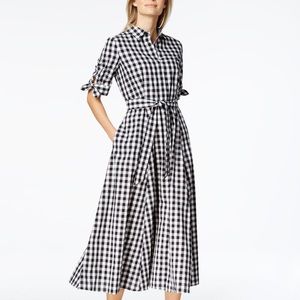 Calvin Klein Cotton Gingham Maxi Dress